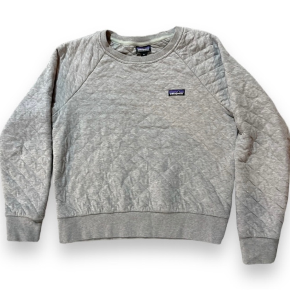 Patagonia Gray Quilted Sweatshirt